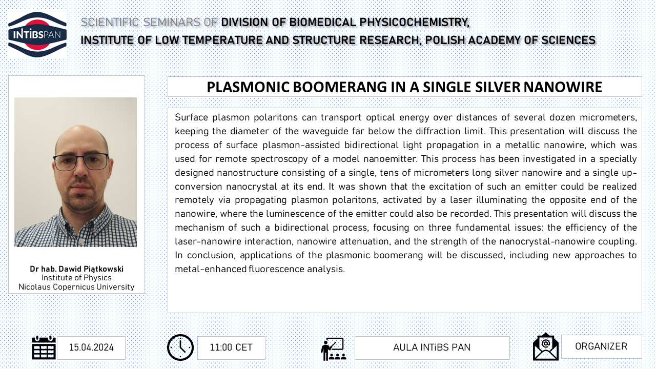 OFB seminar dr Dawid Piątkowski 10 00CET 15 04 2024